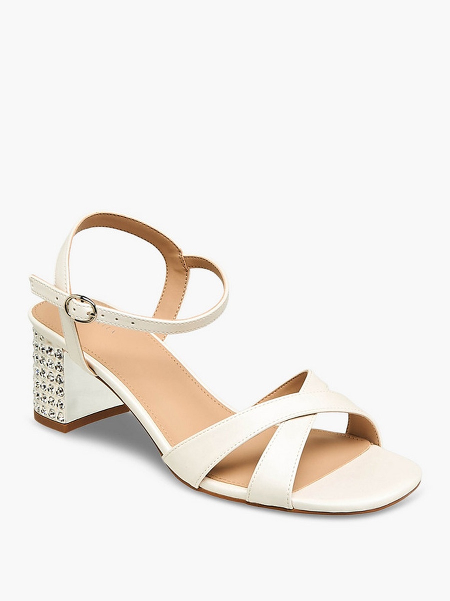 Women Embellished Block Heel Sandals 