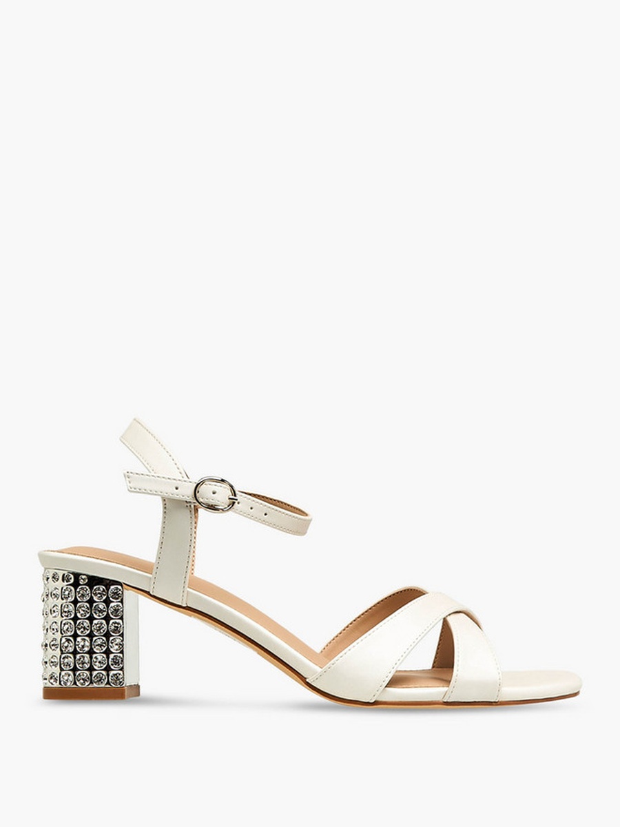 Women Embellished Block Heel Sandals 