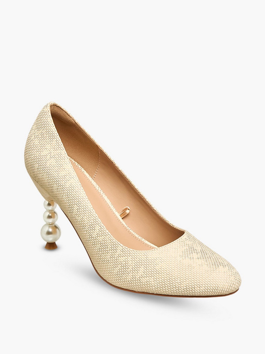 Women Pearl Shaped Heel Pumps 