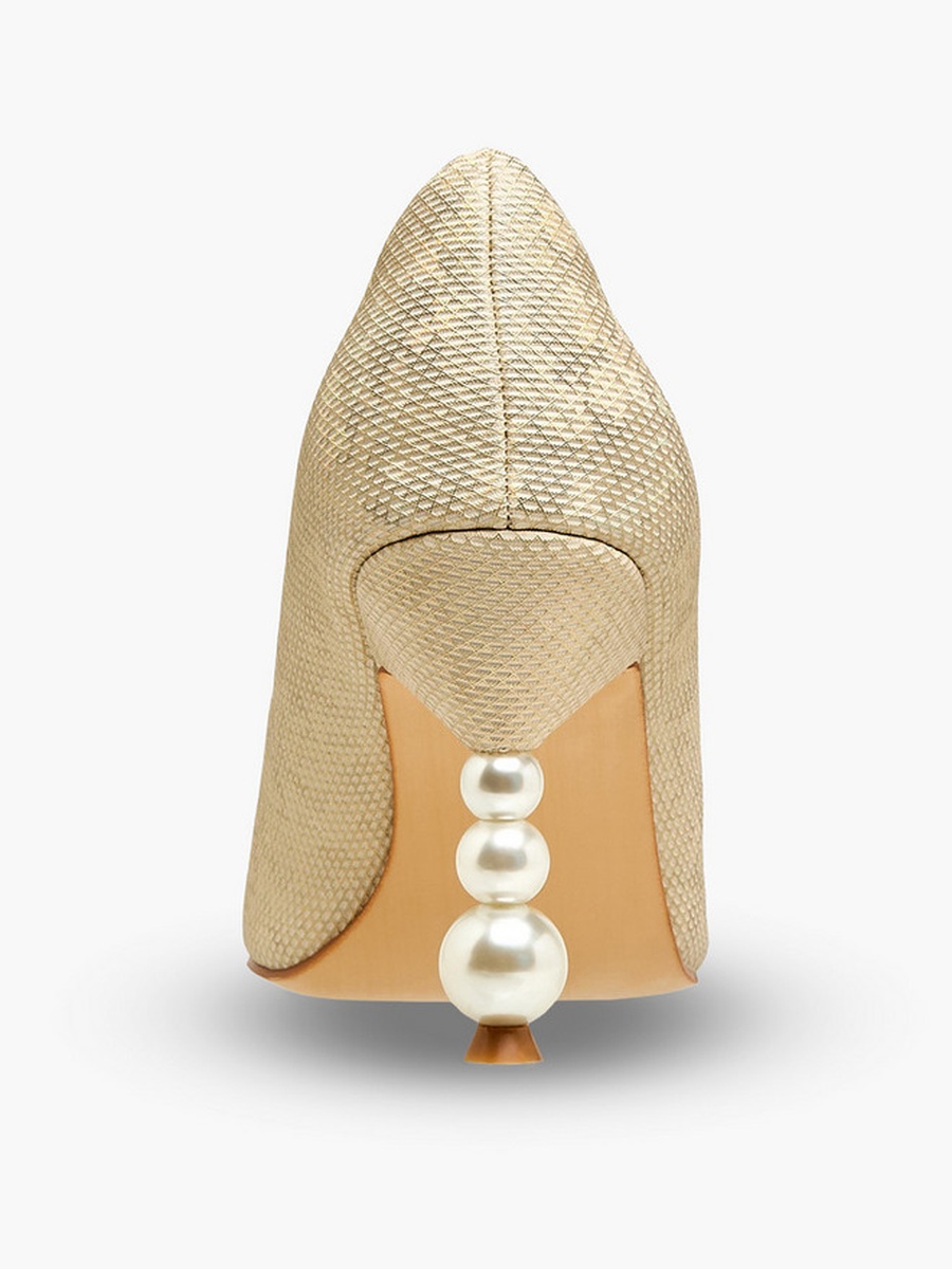 Women Pearl Shaped Heel Pumps 