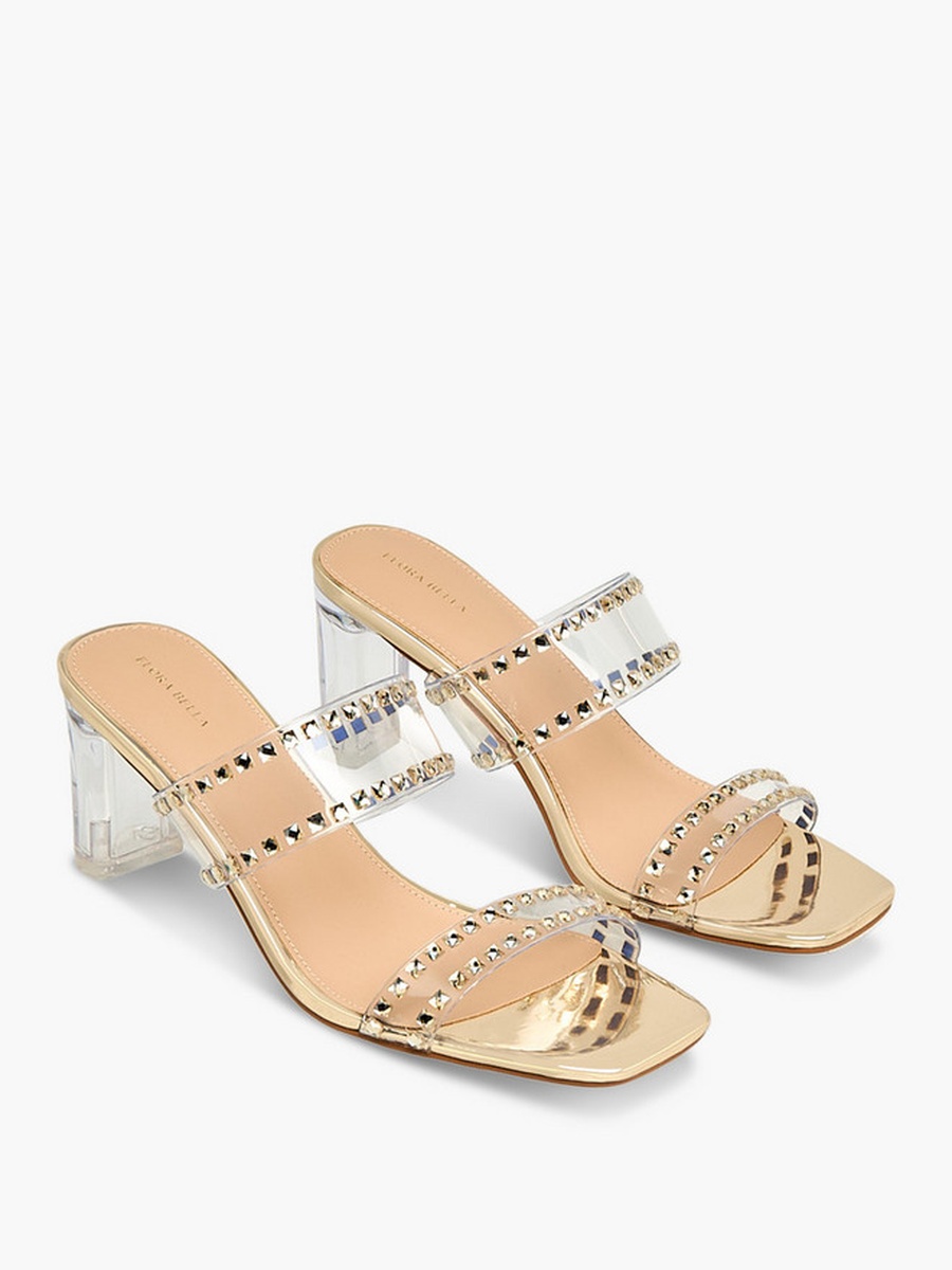 Women Embellished Block Heel Sandals 