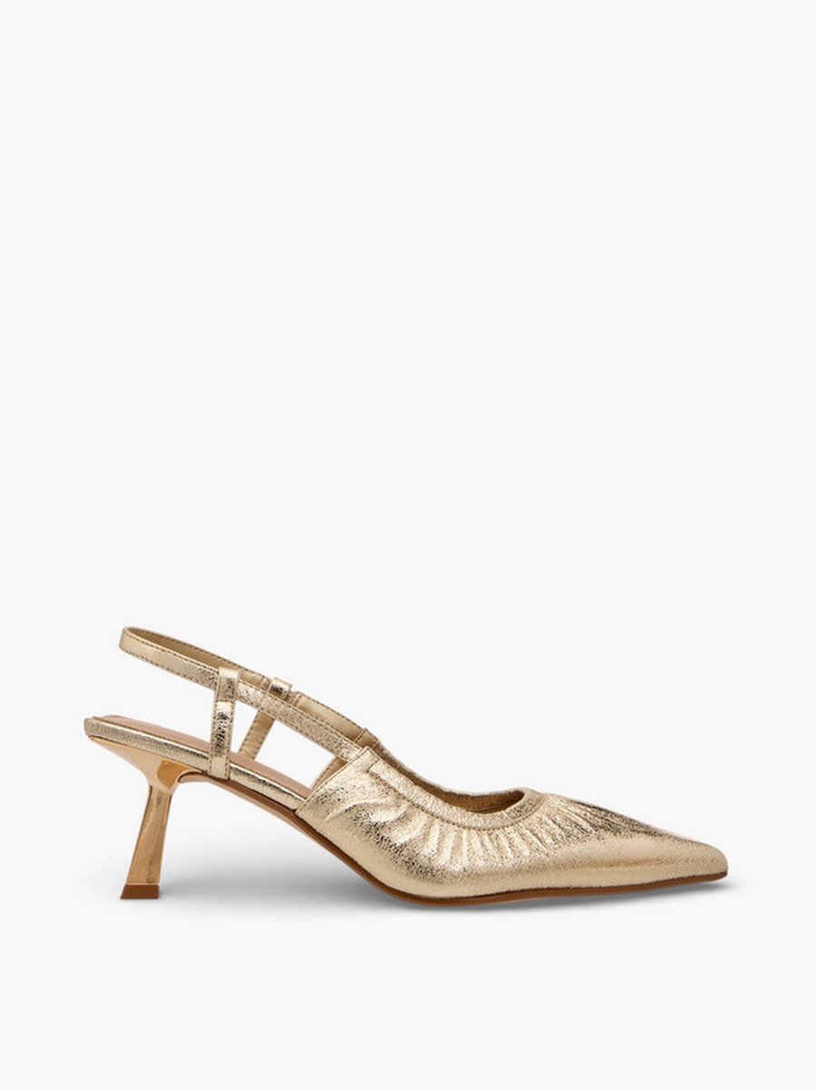 Women Cone Heel Slingback Shoes 
