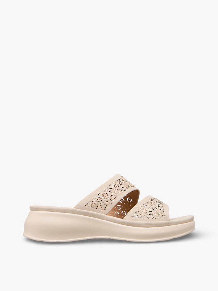 Women Wedge Heel Slide Sandals 