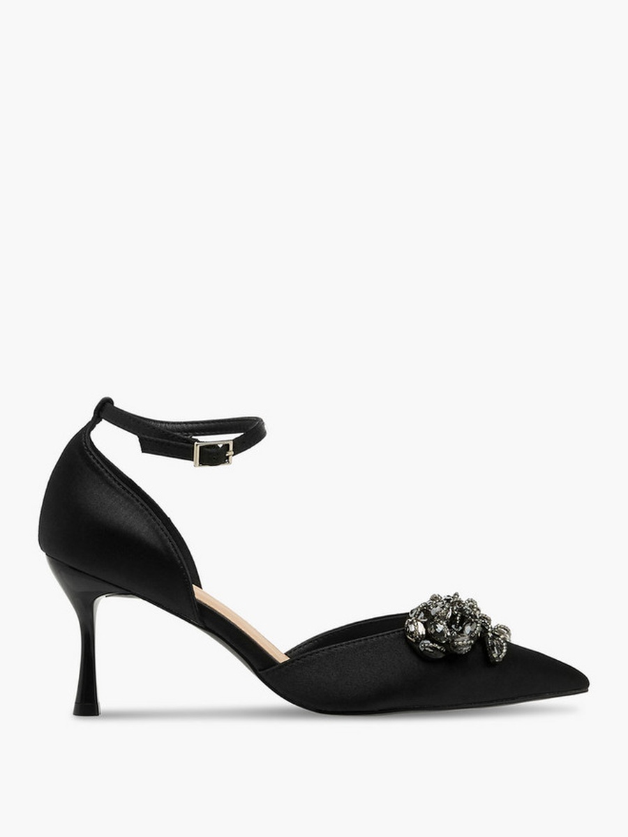 Women Crystal Embellished Stiletto Heel Shoes 