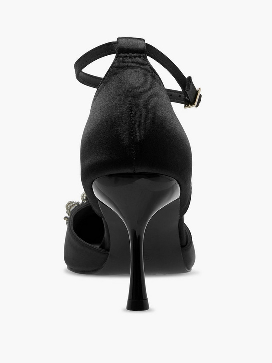 Women Crystal Embellished Stiletto Heel Shoes 