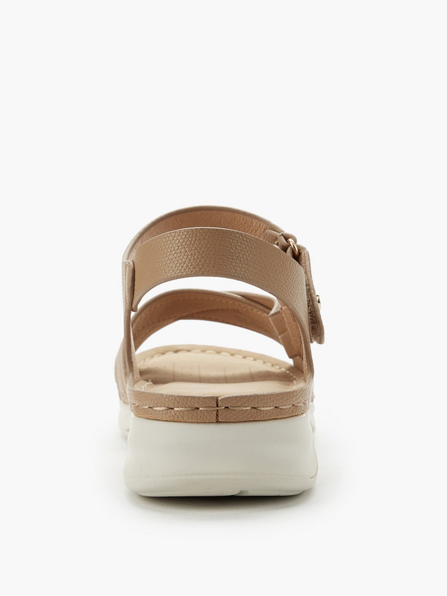 Women Hook and Loop Cross Strap Sandals