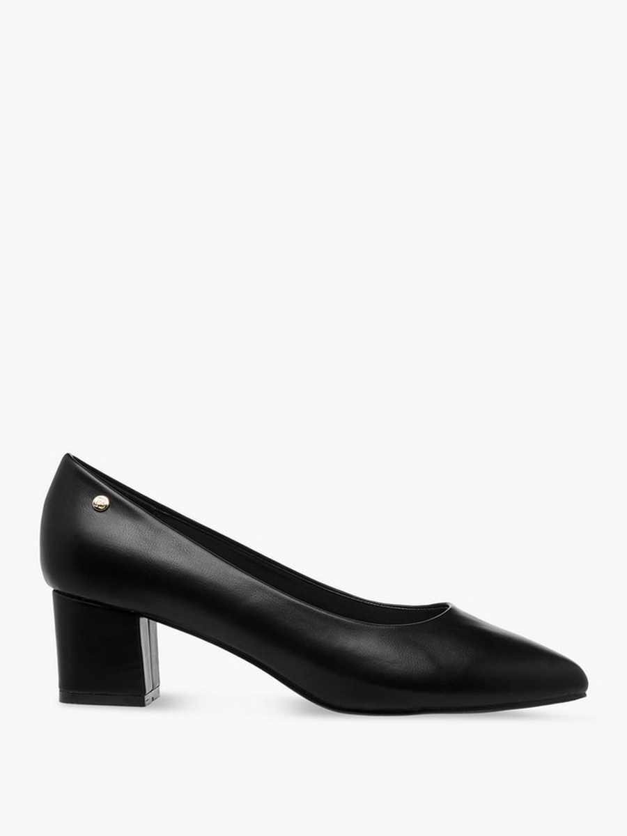 Women Pointed Toe Block Heel Pumps