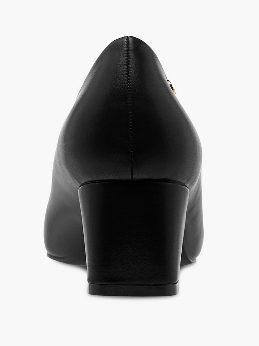 Women Pointed Toe Block Heel Pumps