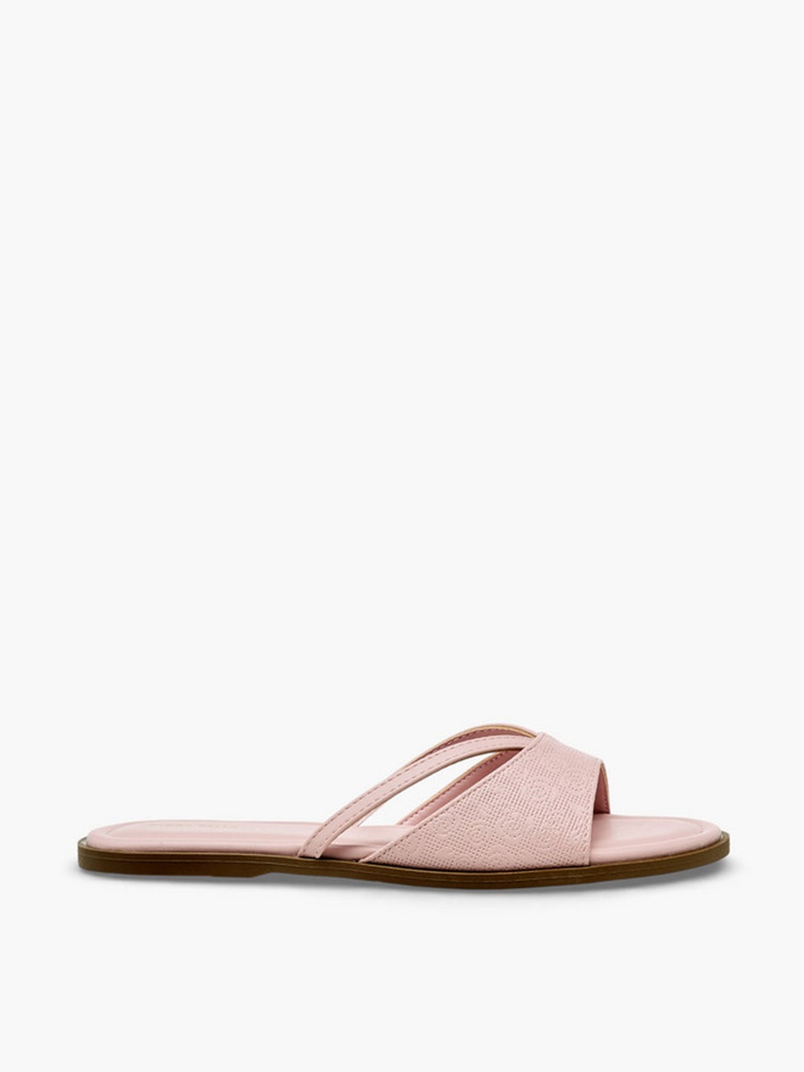 Women Textured Slip-On Flat Sandals