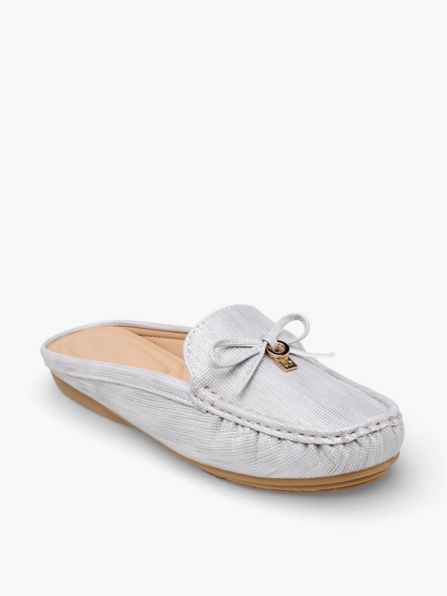 Women Bow Accent Mules