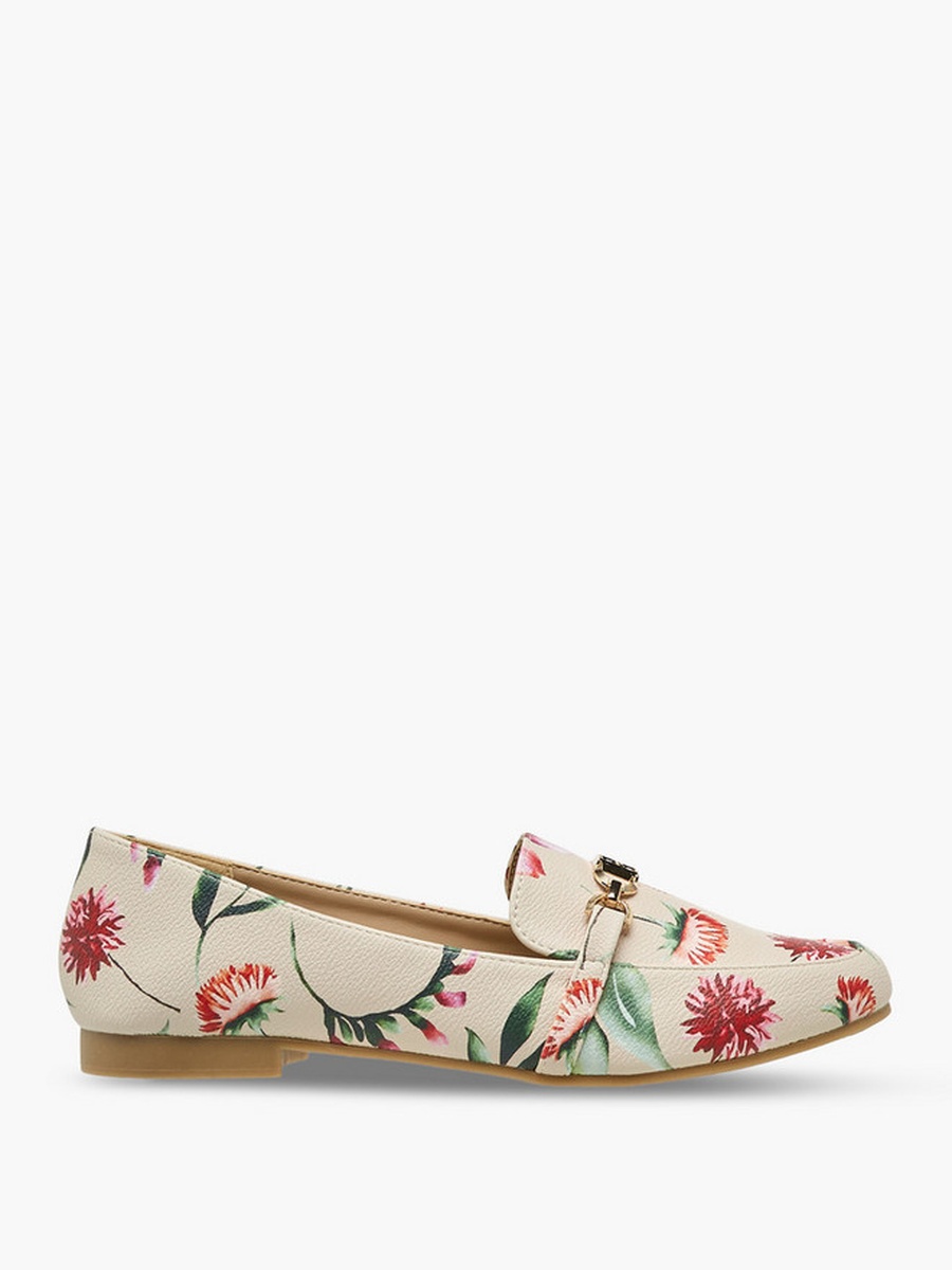 Women Floral Print Loafers