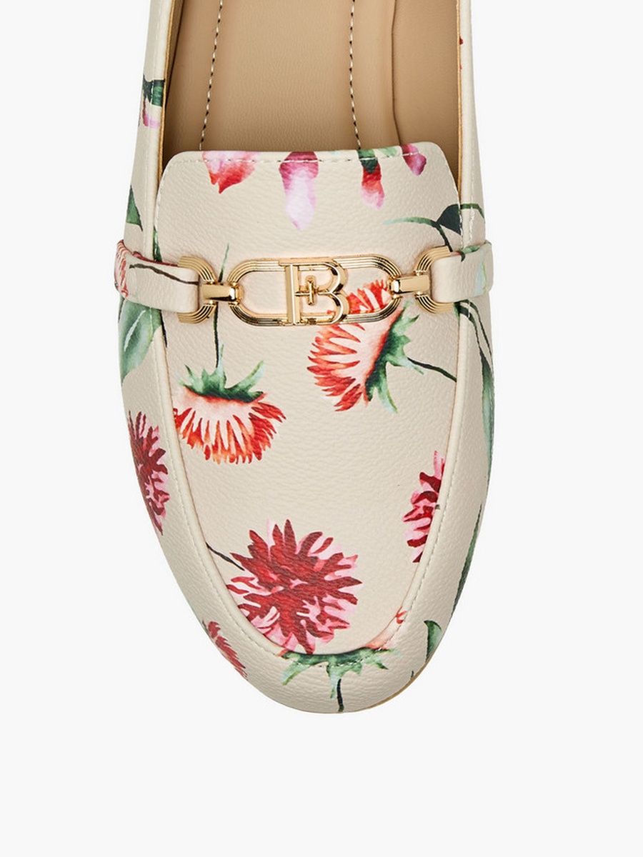 Women Floral Print Loafers