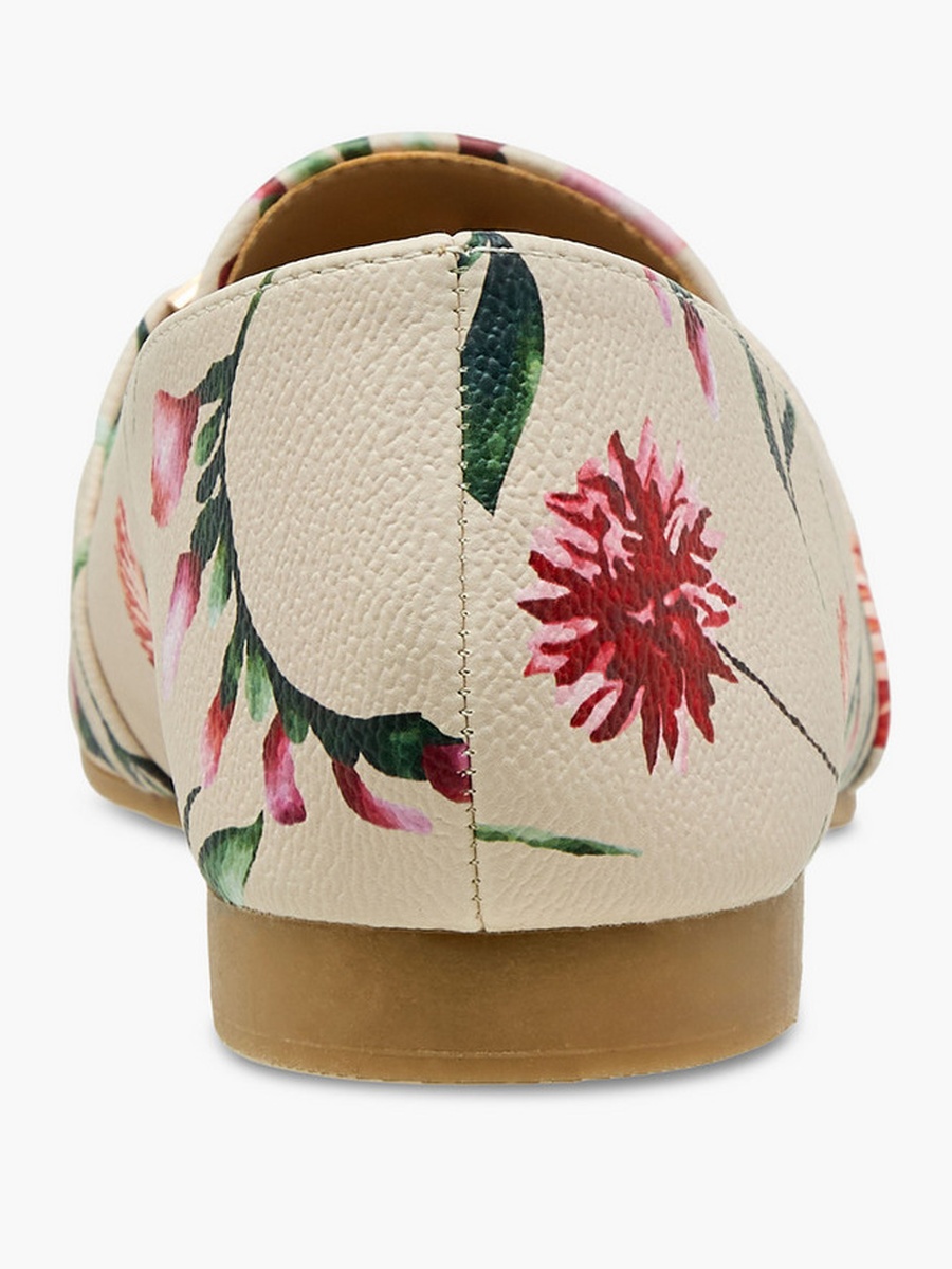 Women Floral Print Loafers