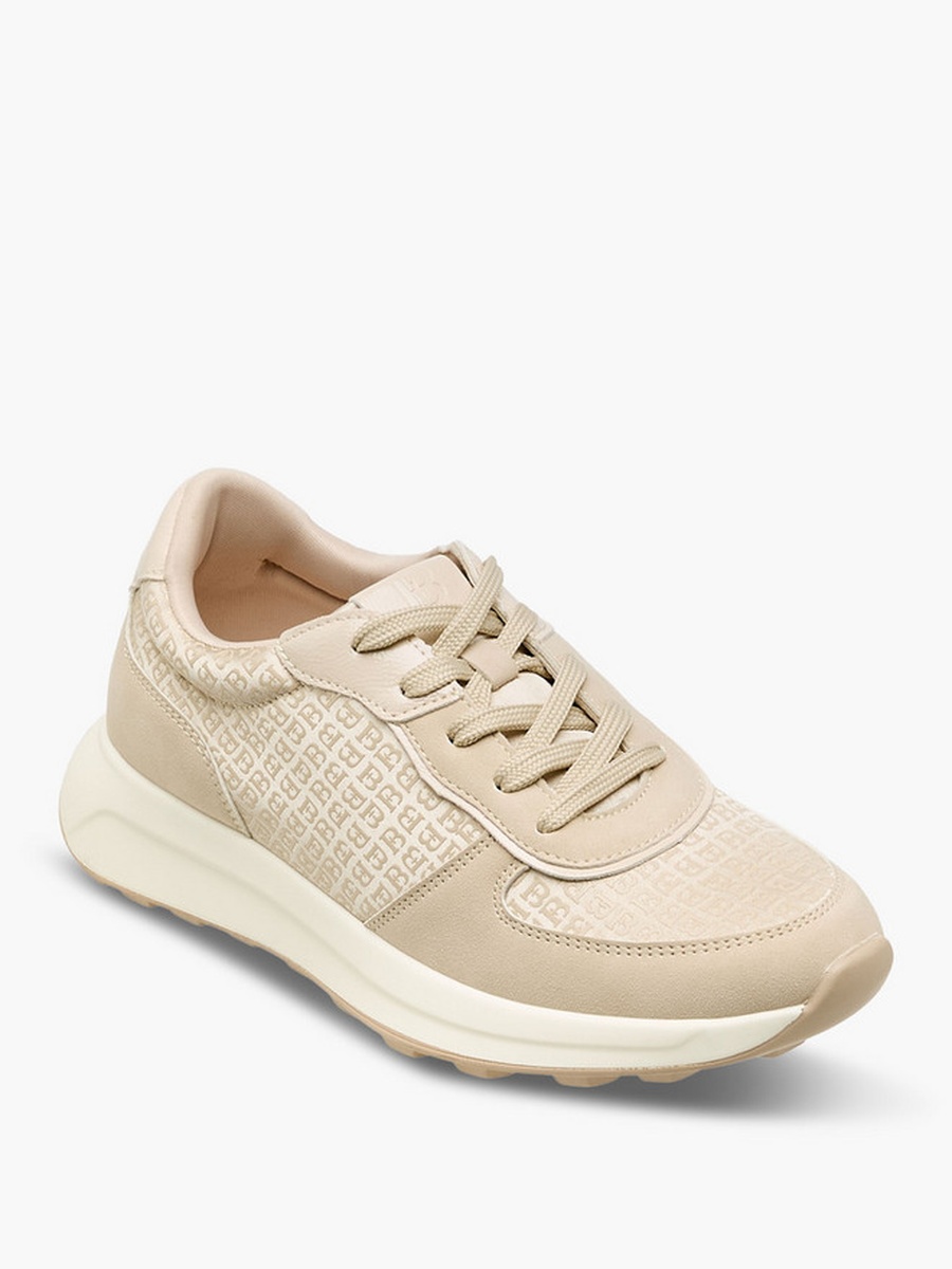 Women Monogram Lace-Up Sneakers
