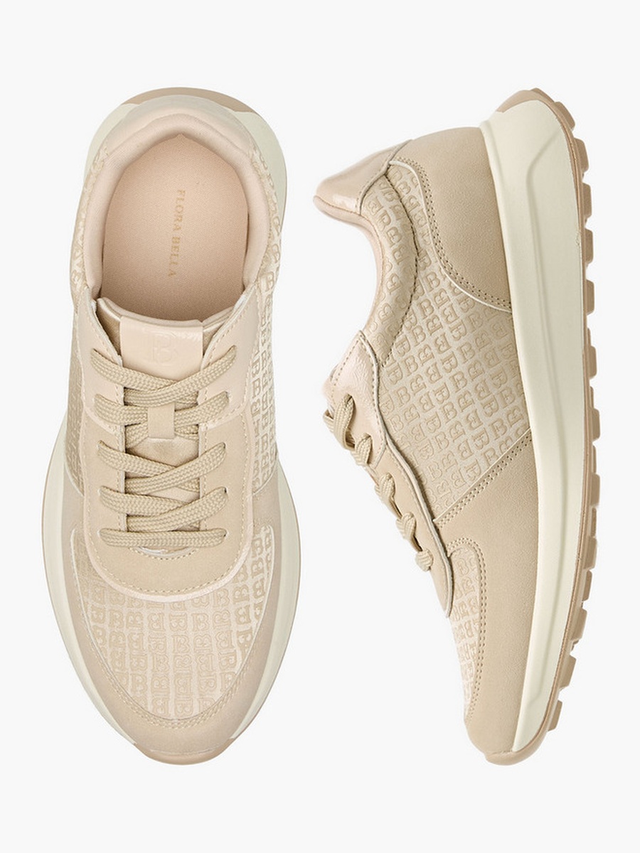 Women Monogram Lace-Up Sneakers