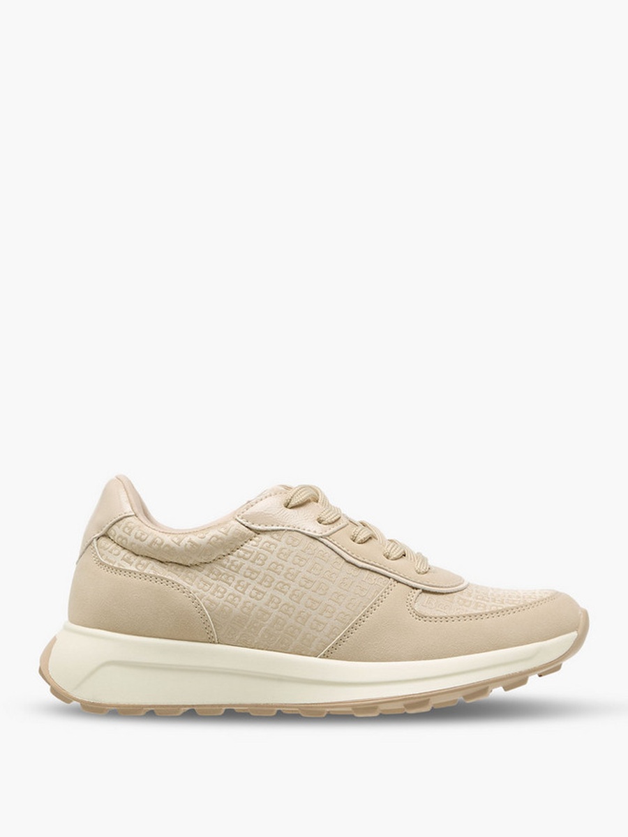 Women Monogram Lace-Up Sneakers