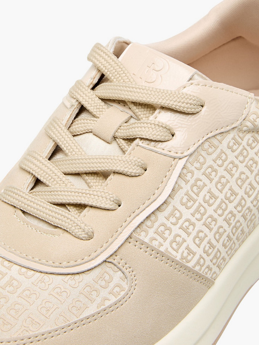 Women Monogram Lace-Up Sneakers