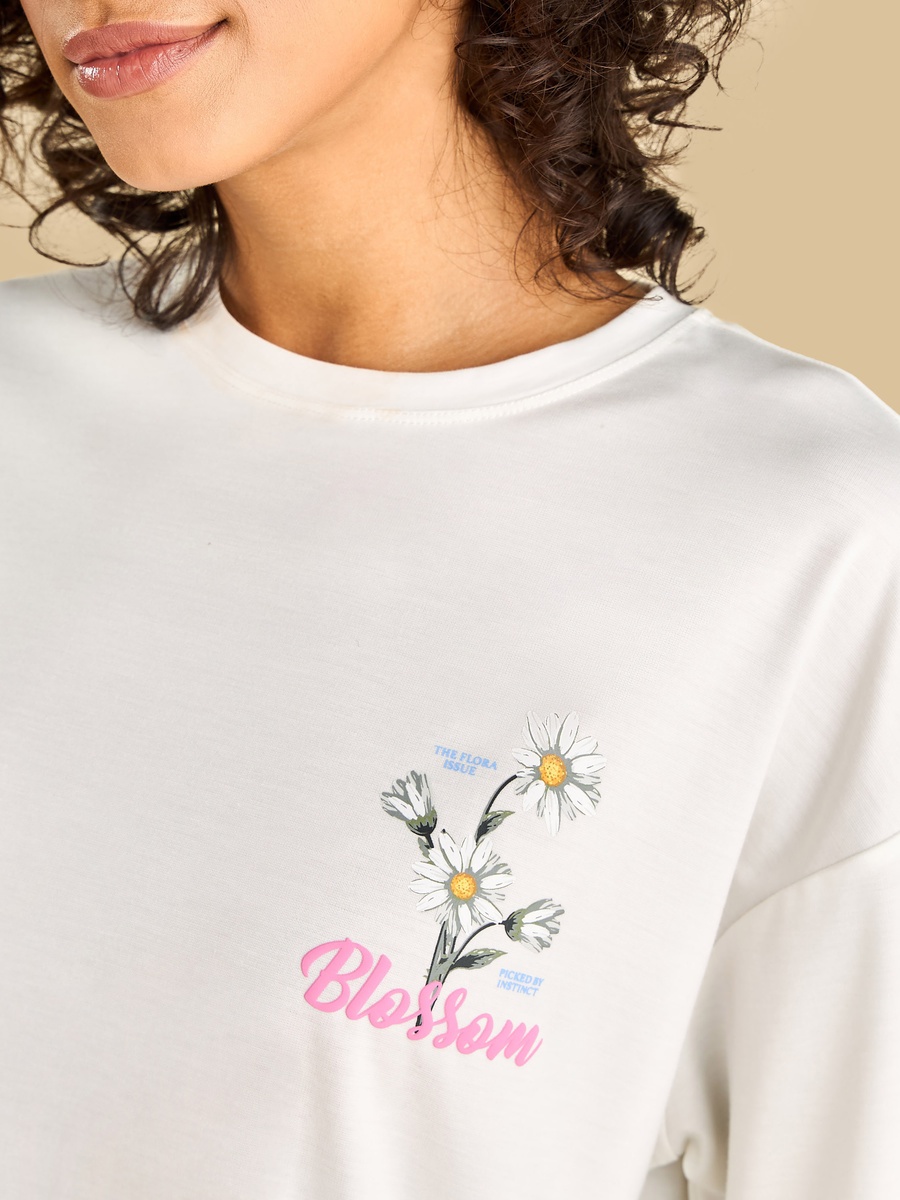 Floral Print Oversized T-Shirt