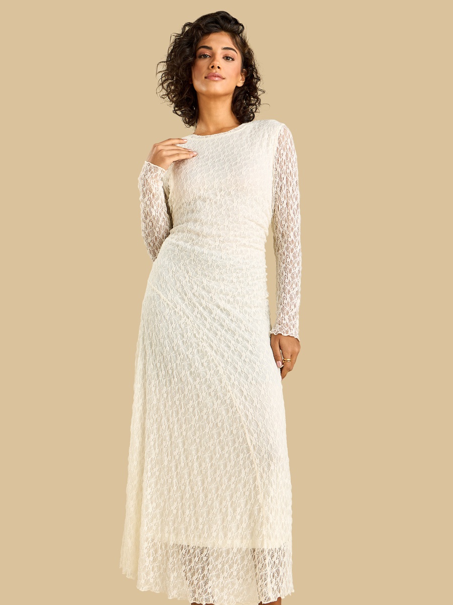 Lace Textured Maxi Dress