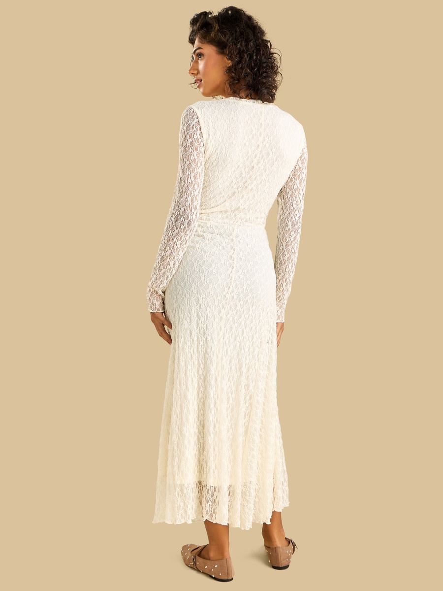 Lace Textured Maxi Dress