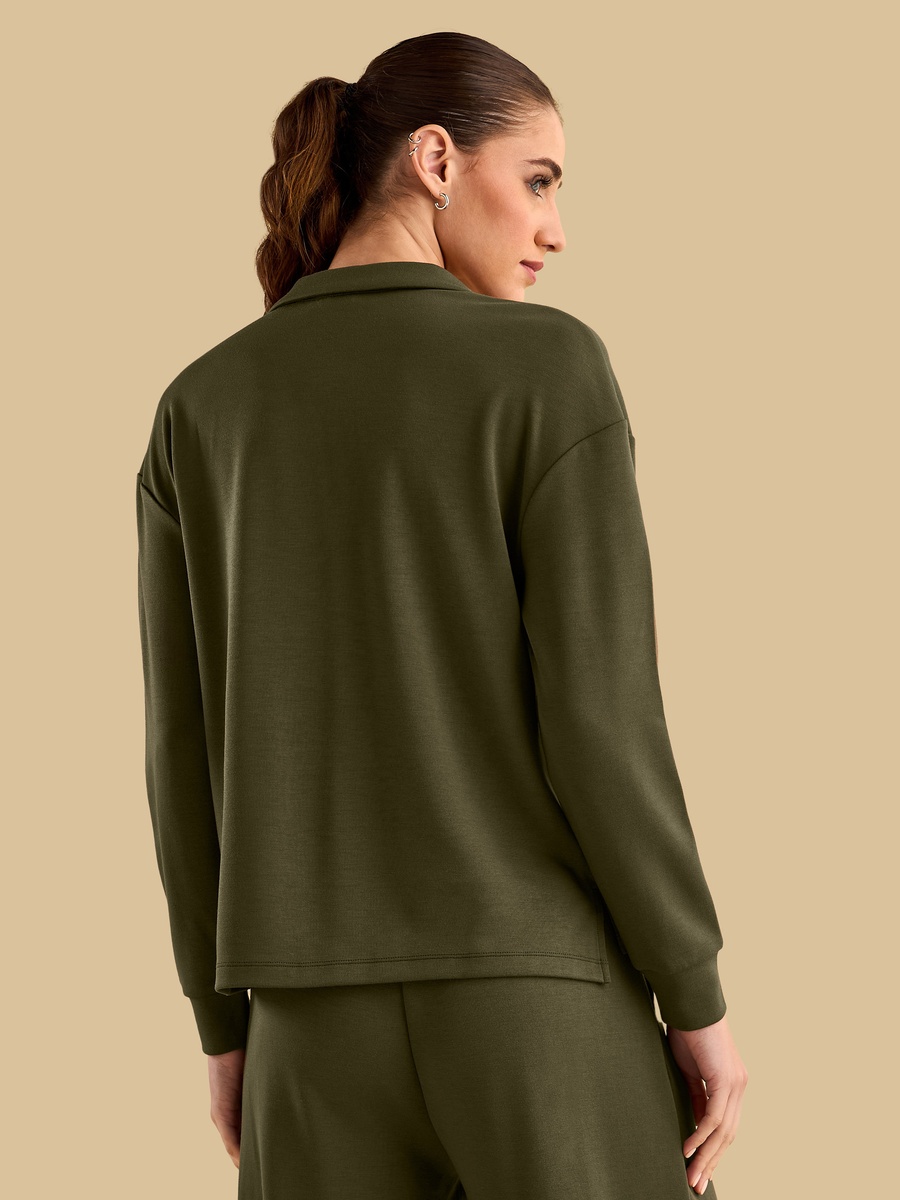 Collared Modal Top