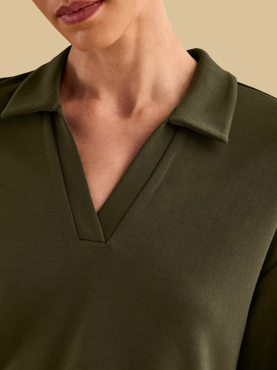 Collared Modal Top