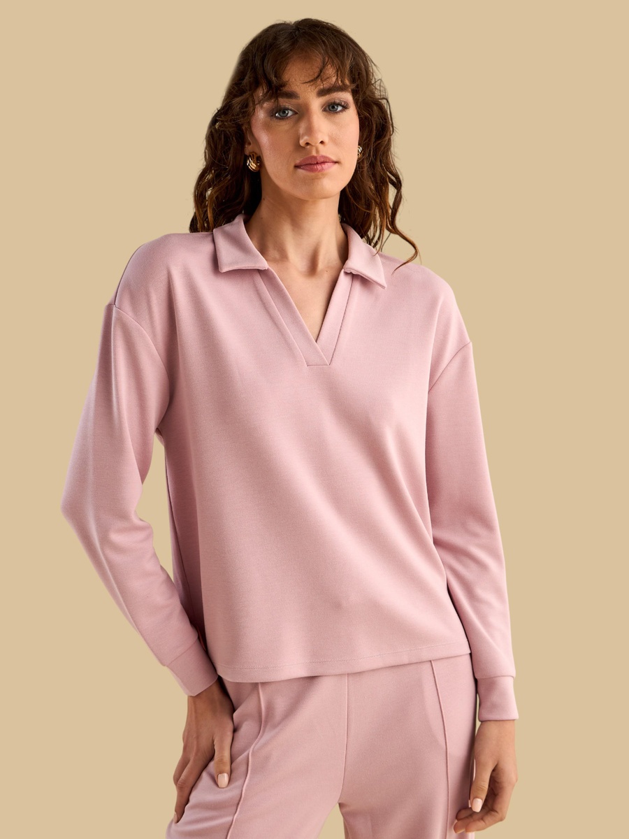Collared Modal Top