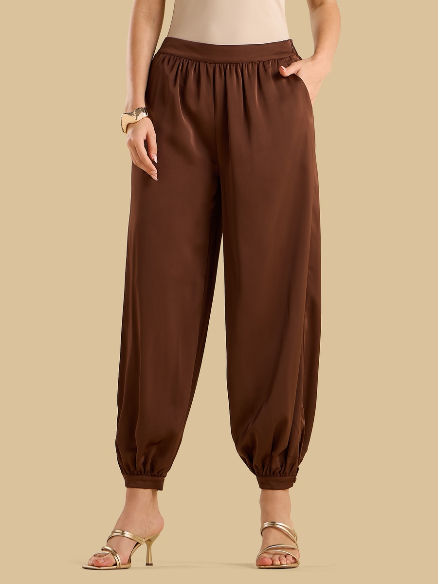 Mid-Rise Balloon Fit Pants