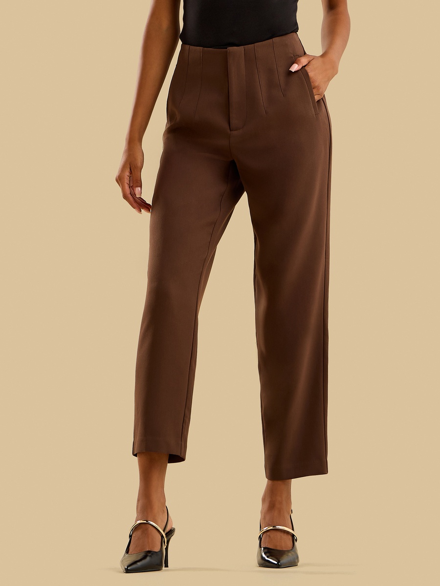 Pintuck Tapered Fit Pants