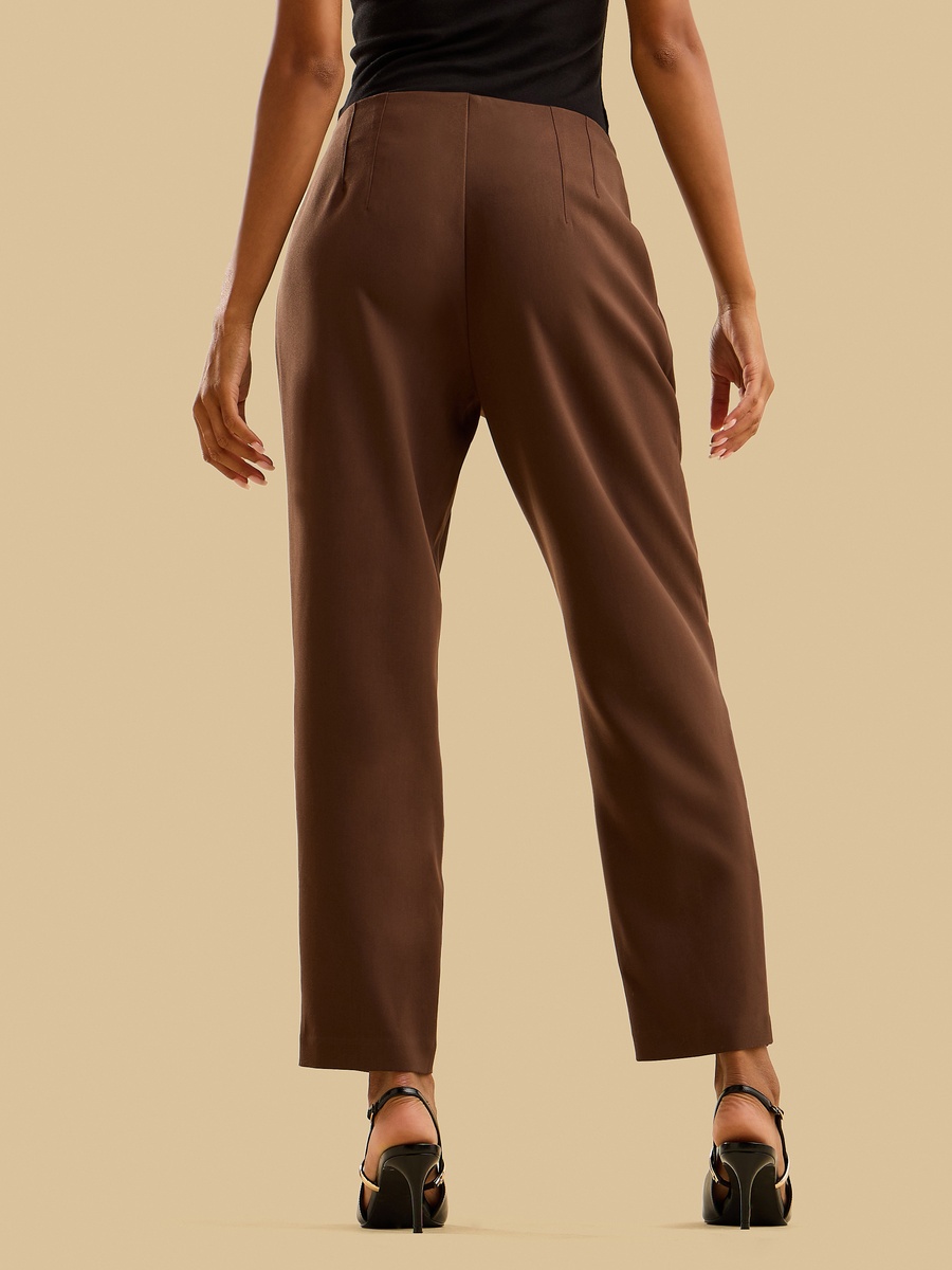 Pintuck Tapered Fit Pants