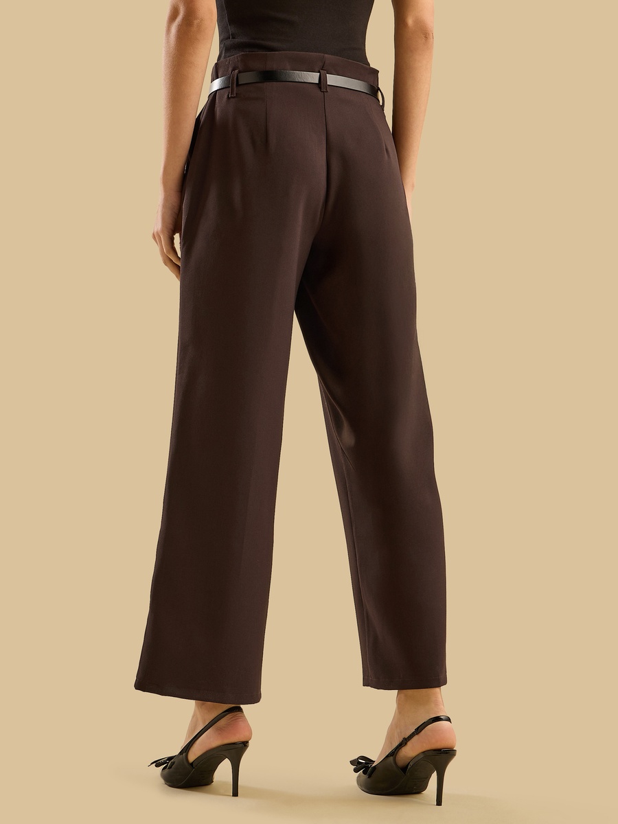 Wide Leg Pants with Belt