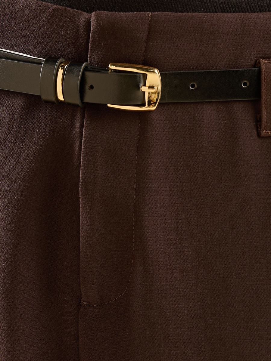 Wide Leg Pants with Belt