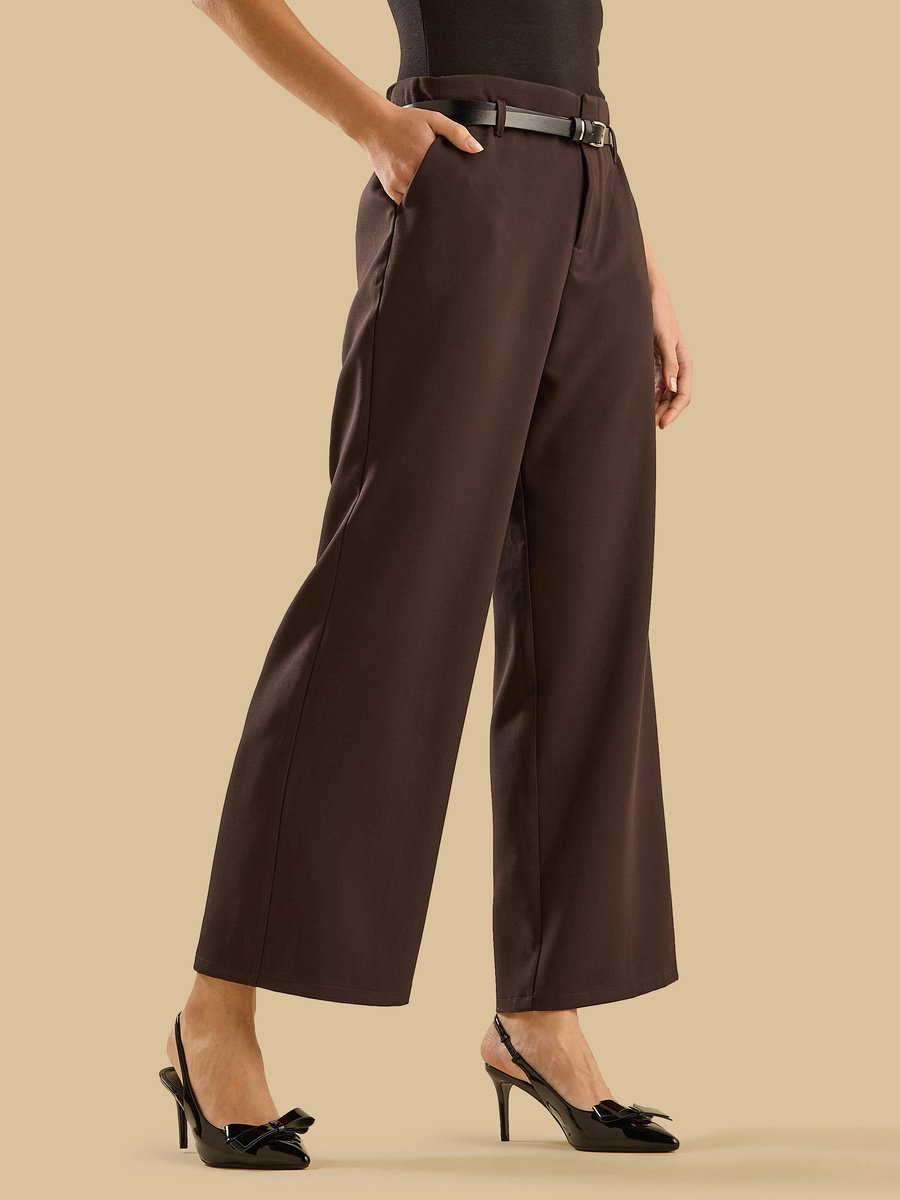 Wide Leg Pants with Belt