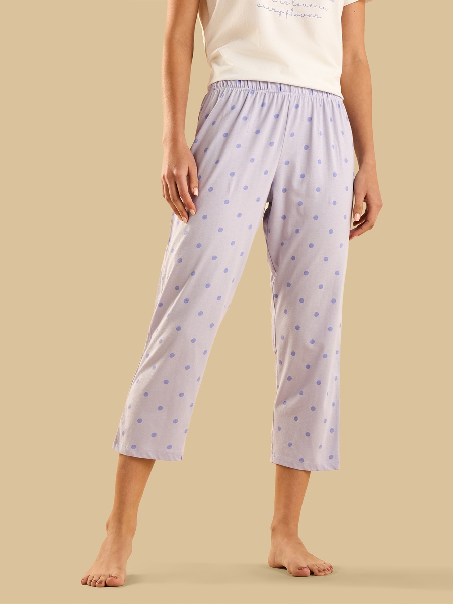Polka Dot Print Cotton Pyjama Set