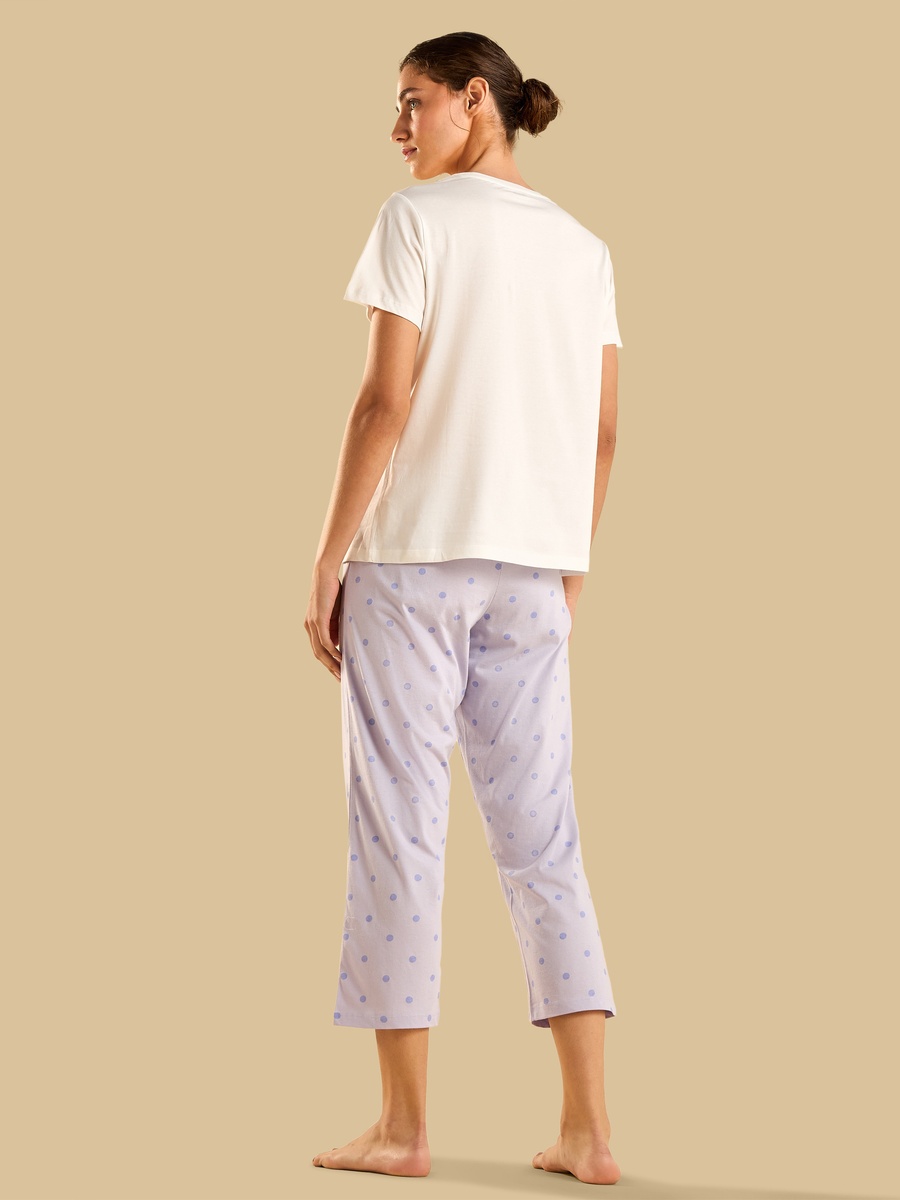 Polka Dot Print Cotton Pyjama Set