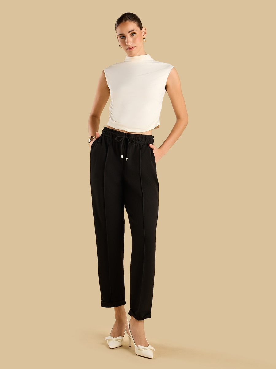 Drawstring Waistband Joggers
