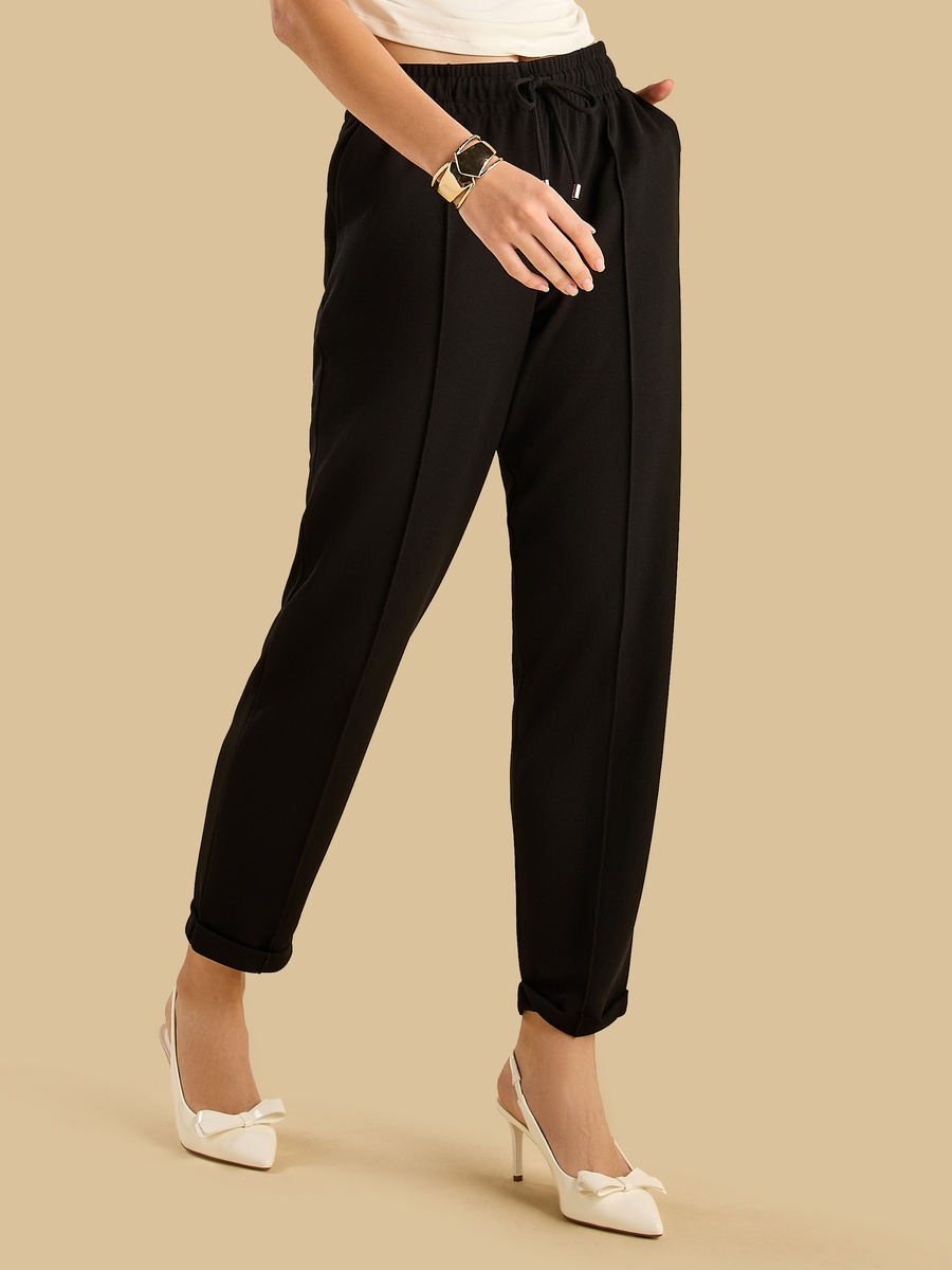 Drawstring Waistband Joggers