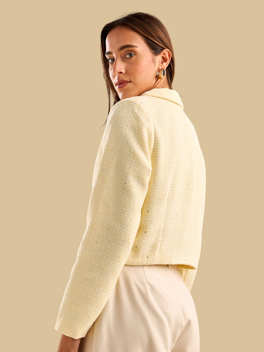 Sequinned Twill Jacket