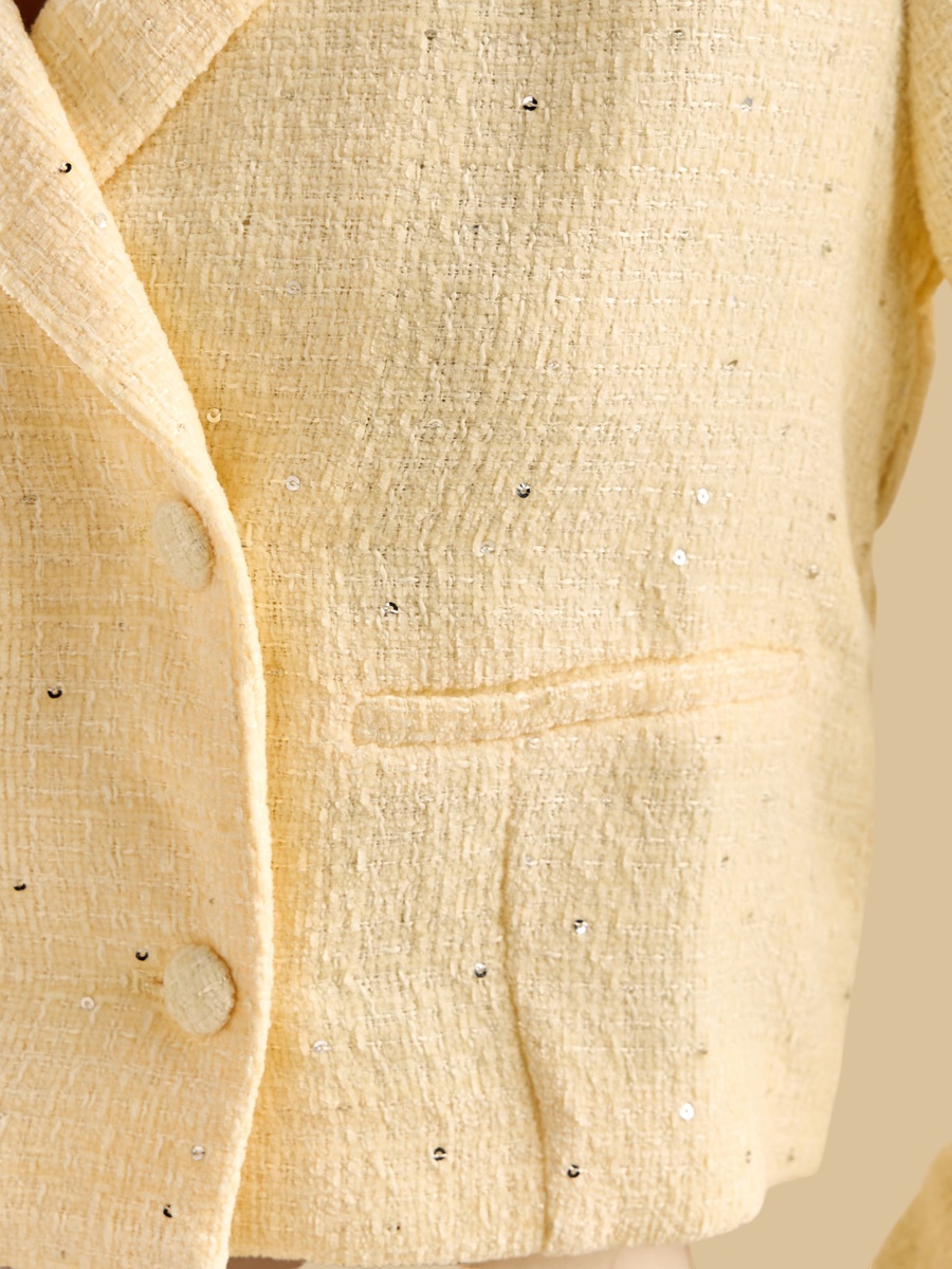 Sequinned Twill Jacket