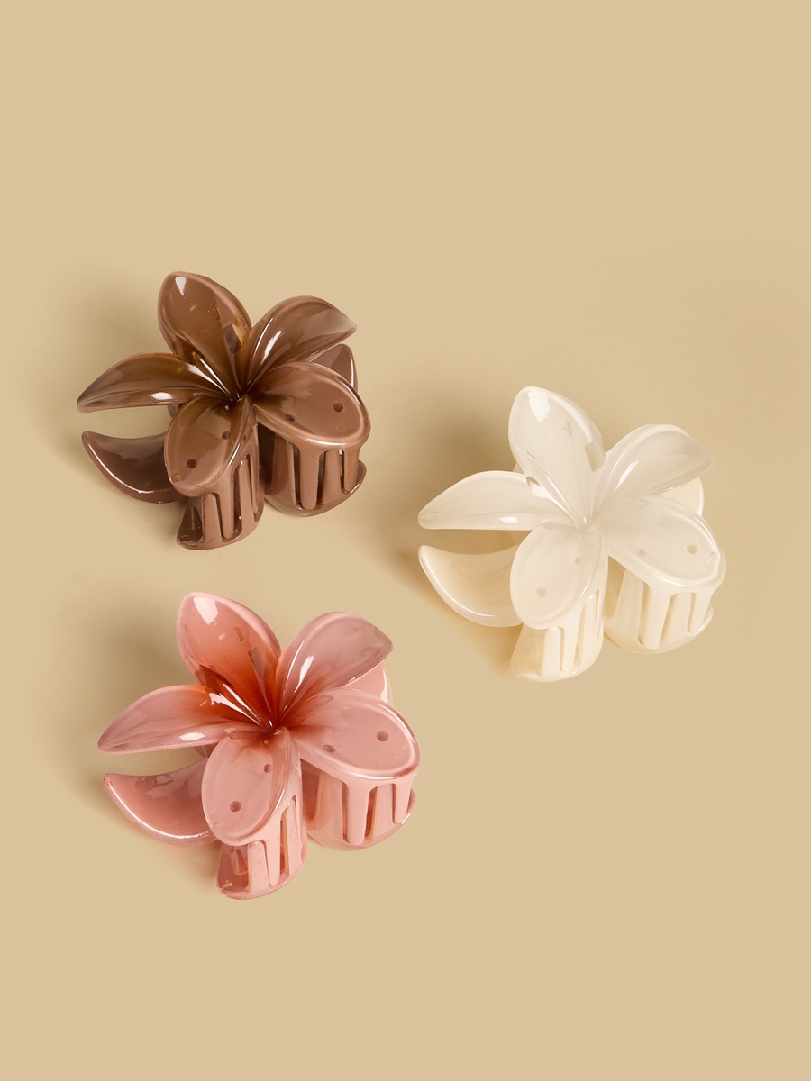 Pack of 3 - Floral Hair Clamp