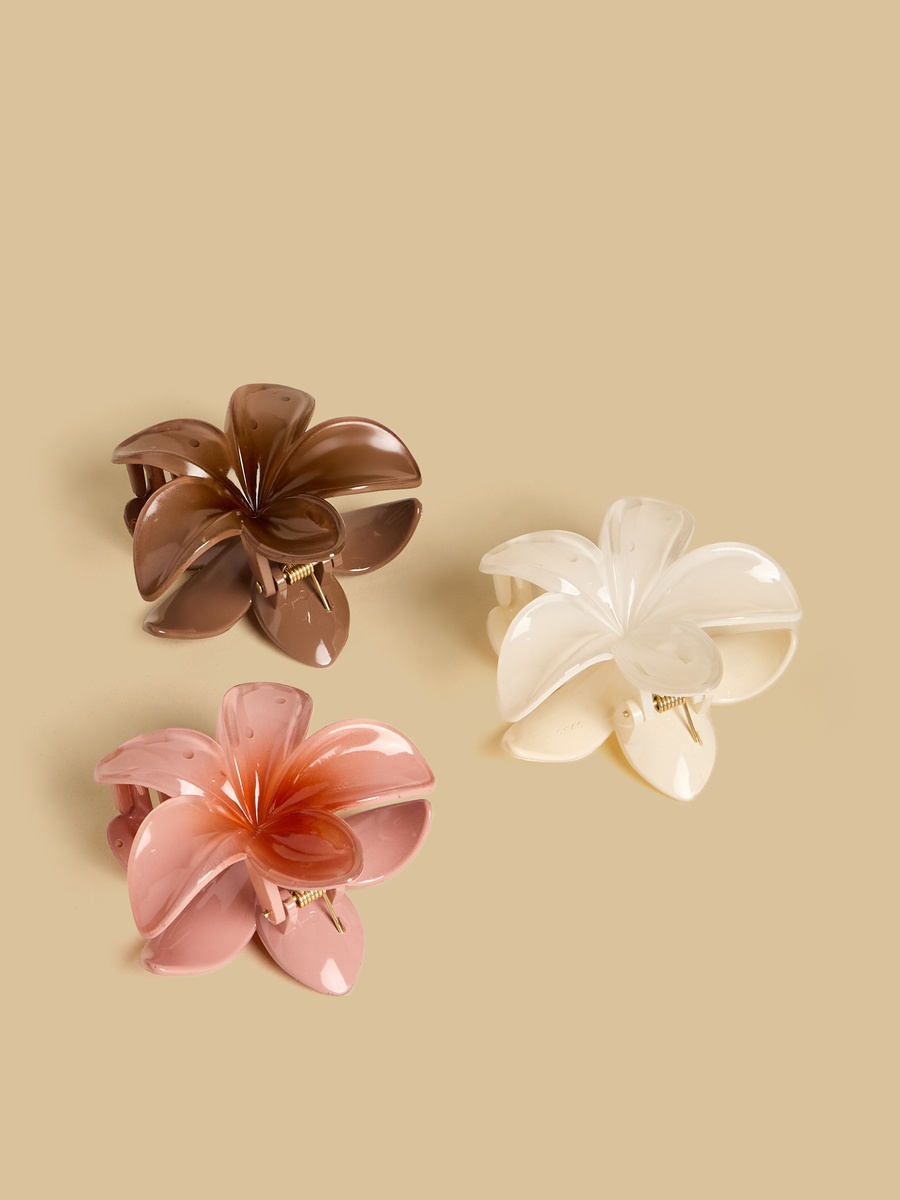 Pack of 3 - Floral Hair Clamp