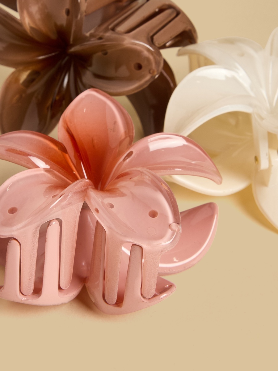 Pack of 3 - Floral Hair Clamp