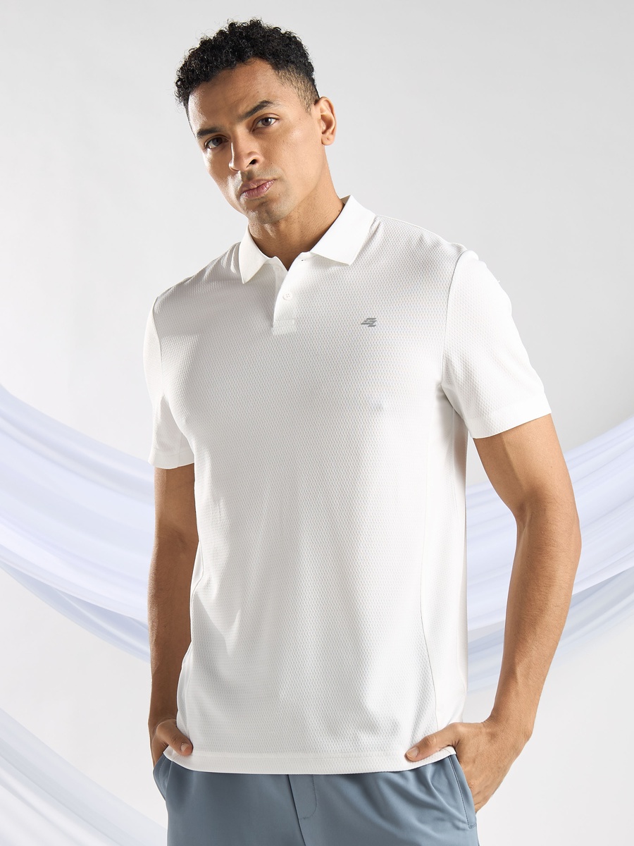Textured Polo T-Shirt