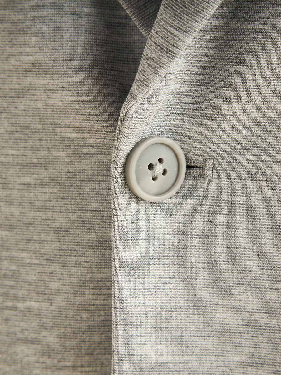 Textured Notch Lapel Blazer