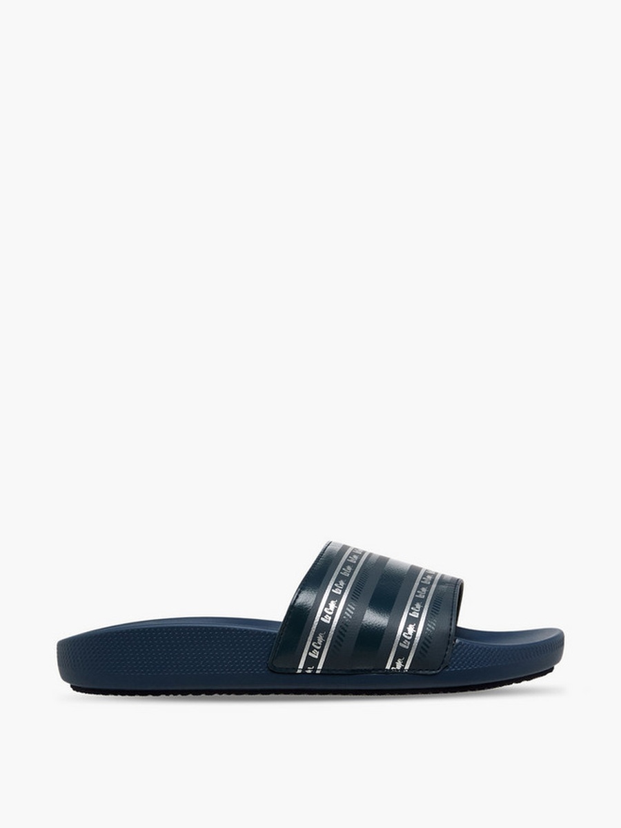 Men Logo Print Slides