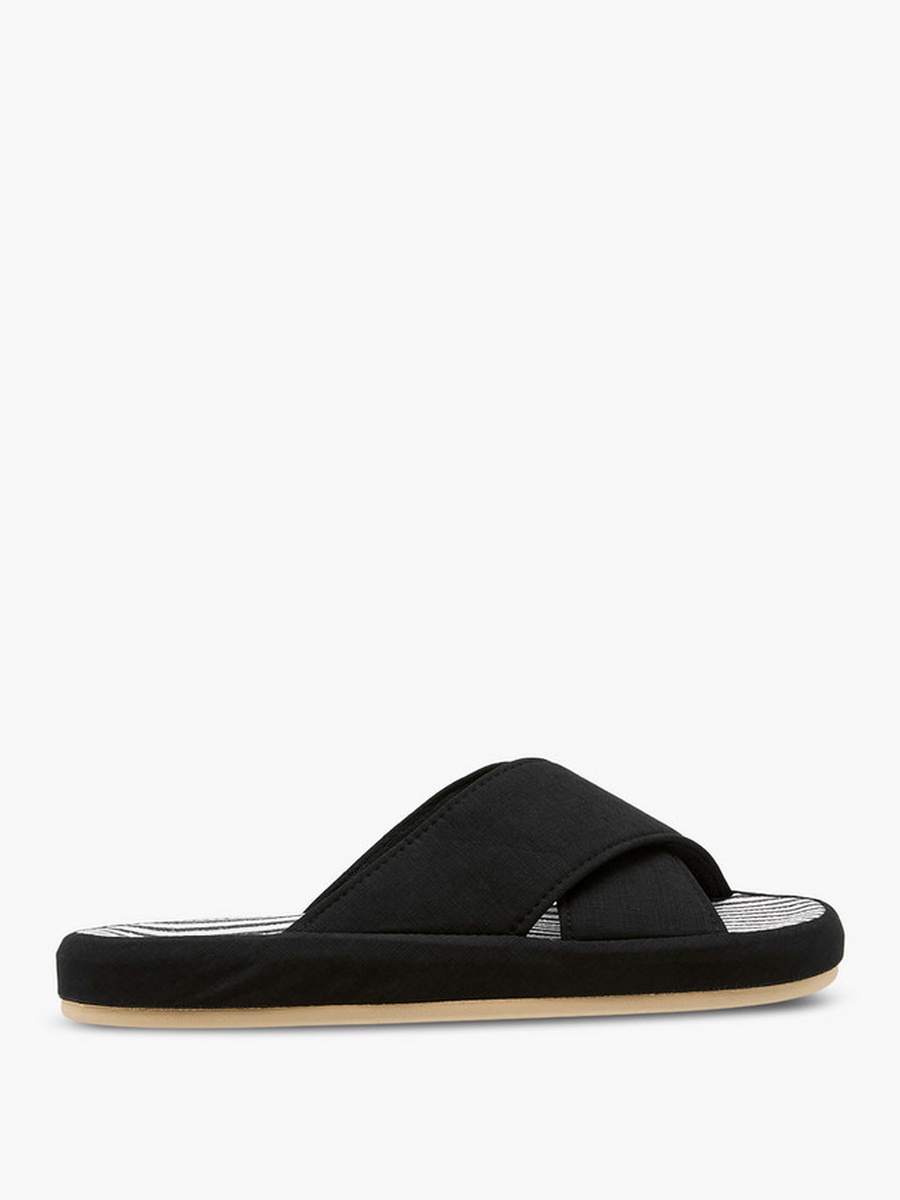 Men Cross Strap Bedroom Slippers