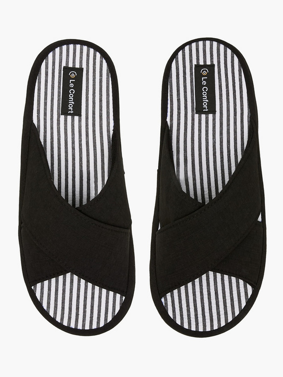 Men Cross Strap Bedroom Slippers