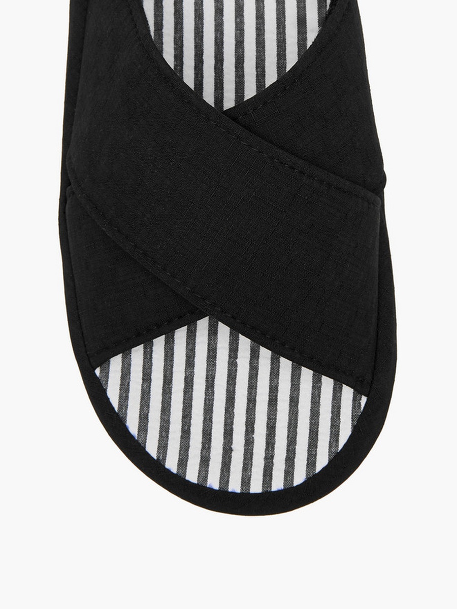Men Cross Strap Bedroom Slippers
