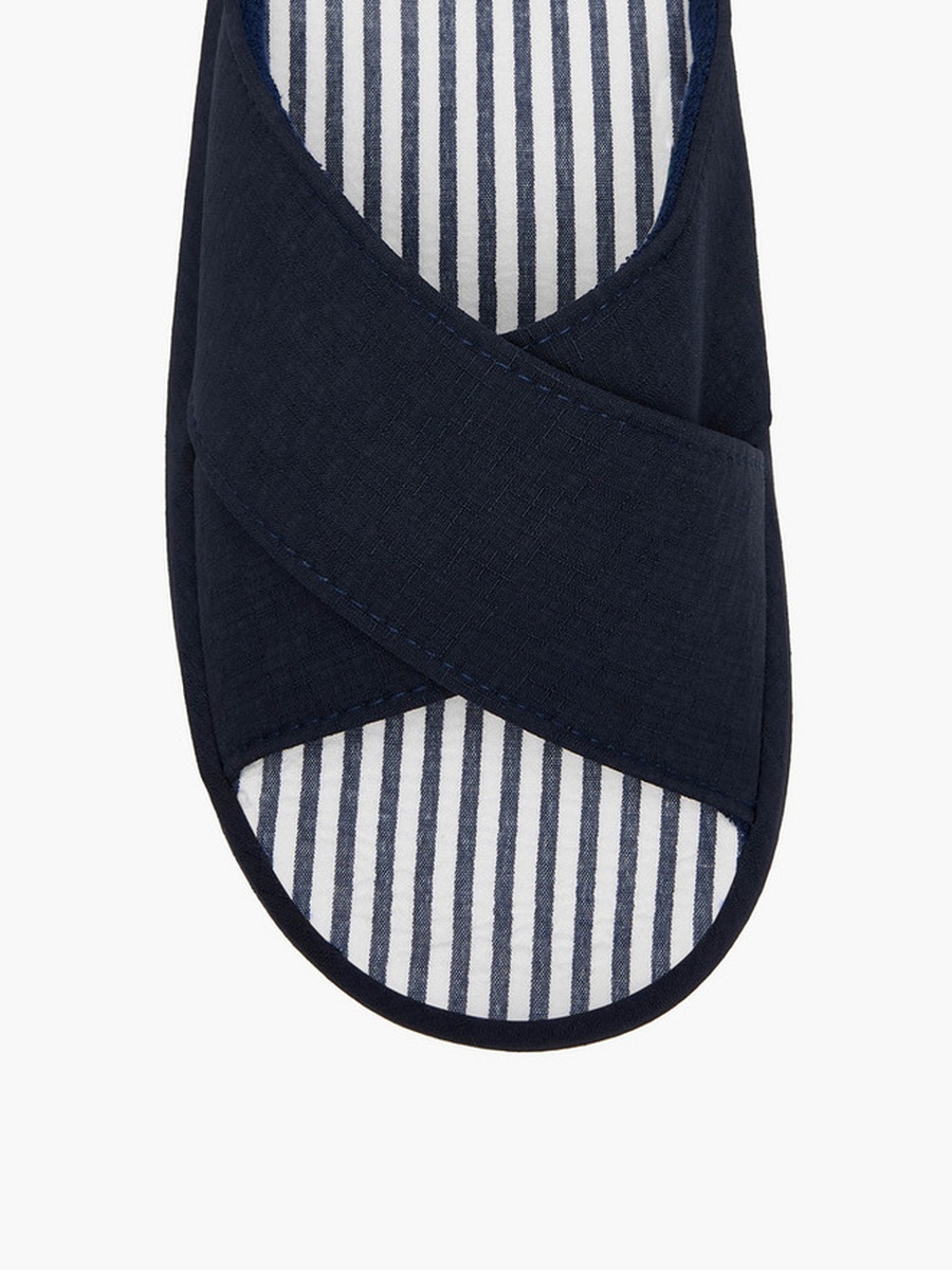 Men Cross Strap Bedroom Slippers