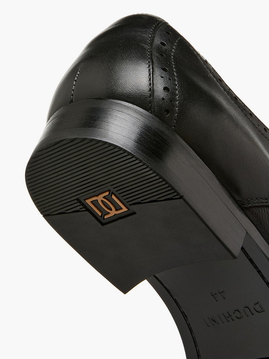 Men Lace-Up Leather Derby Shoes